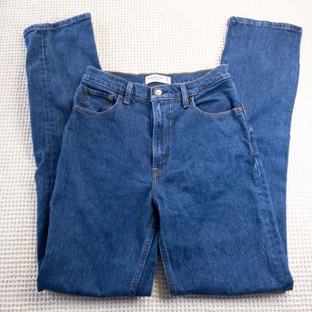 Abercrombie & Fitch The 90s Straight Ultra High Rise Jeans Blue 26 2XL